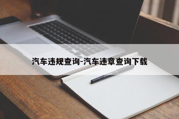 汽车违规查询-汽车违章查询下载